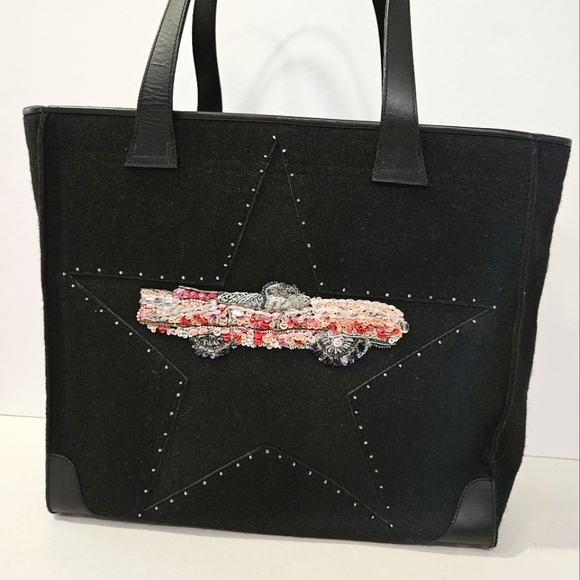 Michael Simon - Beaded Sequin Retro Pink Cadillac Rockabilly Purse - Picture 12 of 12